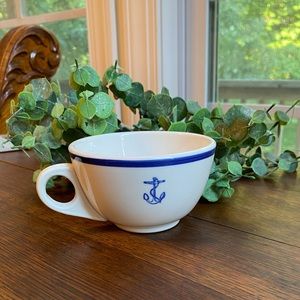 Homer Laughlin Anchor Navy Fouled Coffee / Tea Cup